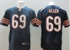 Nike Chicago Bears #69 ALLEN blue jerseys[Elite]