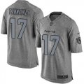 Nike Miami Dolphins #17 Ryan Tannehill Gray Men Stitched NFL Limited Gridiron Gray Jersey