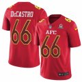Mens Nike Pittsburgh Steelers #66 David DeCastro Limited Red 2017 Pro Bowl NFL Jersey