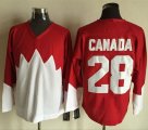 Olympic CA. #28 Canada RedWhite 1972 Commemorative CCM Stitched NHL Jersey