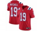 Mens Nike New England Patriots #19 Malcolm Mitchell Vapor Untouchable Limited Red Alternate NFL Jersey