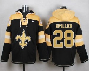 Nike New Orleans Saints #28 C.J. Spiller Black Player Pullover Hoodie