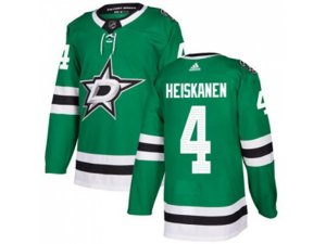 Youth Adidas Dallas Stars #4 Miro Heiskanen Green Home Authentic Stitched NHL Jersey