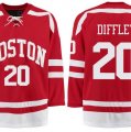 Boston University Terriers BU #20 Brien Diffley Red Stitched