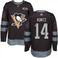 Mens Pittsburgh Penguins #14 Chris Kunitz Black 1917-2017 100th Anniversary Stitched NHL Jersey