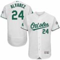 Men's Majestic Baltimore Orioles #24 Pedro Alvarez White Celtic Flexbase Authentic Collection MLB Jersey