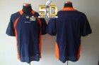 Nike Denver Broncos Blank Navy Blue Alternate Super Bowl 50 Men Stitched NFL Elite Jersey