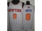 NBA New York Knicks #8 JR Smith white jerseys(Revolution 30)