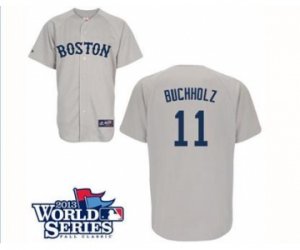 2013 world series mlb jerseys boston red sox #11 buchholz grey