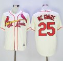 St.Louis Cardinals #25 Mark McGwire Cream New Cool Base Stitched Baseball Jersey