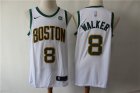 Celtics # 8 Kemba Walker White City Edition Nike Swingman Jersey
