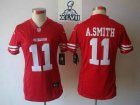 2013 Super Bowl XLVII Women NEW NFL san francisco 49ers #11 smith red(new limited)