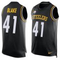 Nike Pittsburgh Steelers #41 Antwon Blake Black Team Color Men Stitched NFL Limited Tank Top Jersey