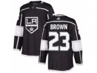 Youth Adidas Los Angeles Kings #23 Dustin Brown Black Home Authentic Stitched NHL Jersey