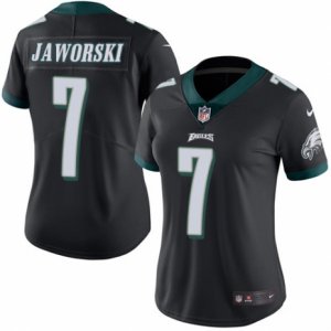 Women\'s Nike Philadelphia Eagles #7 Ron Jaworski Limited Black Rush NFL Jersey