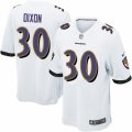 Mens Nike Baltimore Ravens #30 Kenneth Dixon Game White NFL Jersey