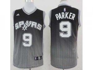 nba san antonio spurs #9 tony parker black-grey[drift fashion]