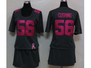 Nike women nfl houston texans #56 cushing dk.grey jerseys[breast cancer awareness]