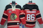 Chicago Blackhawks #86 Teuvo Teravainen red Sawyer Hooded Sweatshirt Stitched NHL Jersey