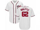 Youth Majestic Washington Nationals #62 Sean Doolittle Authentic White Home Cool Base MLB Jersey