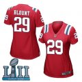 Nike Patriots #29 LeGarrette Blount Red Wo 2018 Super Bowl LII Game Jersey