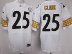 Nike NFL Pittsburgh Steelers #25 Ryan Clark White Jerseys(Elite)