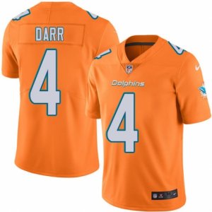 Youth Nike Miami Dolphins #4 Matt Darr Limited Orange Rush NFL Jersey