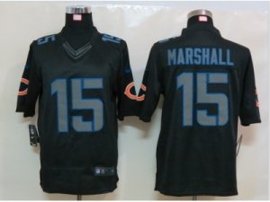 Nike NFL Chicago Bears #15 Brandon Marshall Black Jerseys(Impact Limited)