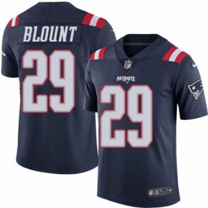 Youth Nike New England Patriots #29 LeGarrette Blount Limited Navy Blue Rush NFL Jersey