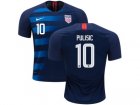 2018-19USA #10 Pulisic Away Soccer Country Jersey