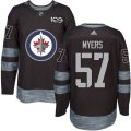 Winnipeg Jets #57 Tyler Myers Black 1917-2017 100th Anniversary Stitched NHL Jersey