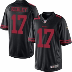 Mens Nike San Francisco 49ers #17 Jeremy Kerley Limited Black NFL Jersey