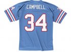 Men Houston Oilers #34 Earl Campbell Blue Jersey