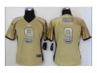 nike women nfl jerseys new orleans saints #9 drew brees gold[Elite drift fashion]