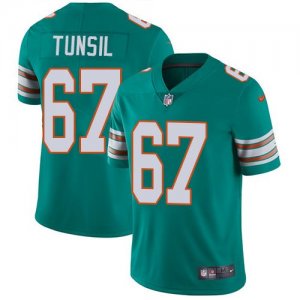 Nike Dolphins #67 Laremy Tunsil Aqua Throwback Vapor Untouchable Limited Jersey