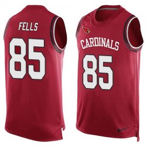 Nike Arizona Cardinals #85 Darren Fells Red Team Color Men\'s Stitched NFL Limited Tank Top Jersey