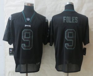 Nike Philadelphia Eagles #9 Foles Black Jerseys(Lights Out Elite)