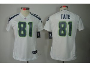 Nike Women NFL Seattle Seahawks #81 Golden Tate white Jerseys