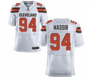 Men\'s Nike Cleveland Browns #94 Carl Nassib Elite White NFL Jersey