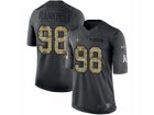 Mens Nike New Orleans Saints #98 Sheldon Rankins Limited Black 2016 Salute to Service NFL Jersey