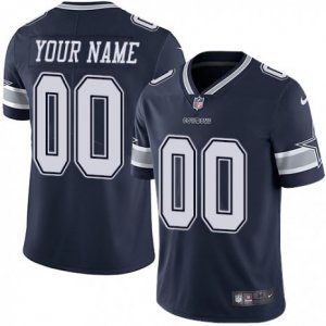 Mens Nike Dallas Cowboys Customized Navy Blue Team Color Vapor Untouchable Limited Player NFL Jersey