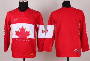 youth nhl jerseys team canada olympic blank red[2014 new]