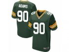 Mens Nike Green Bay Packers #90 Montravius Adams Elite Green Team Color NFL Jersey