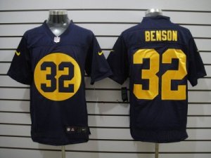 Nike NFL Green Bay Packers #32 Cedric Benson Blue Jerseys(Elite)