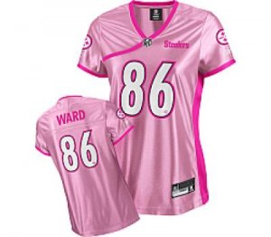 pittsburgh steelers #86 ward women pink