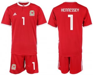 2018-19 Welsh 1 HENNESSEY Home Soccer Jersey