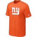 York Giants Sideline Legend Authentic Logo T-Shirt Orange