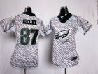 Nike Womens Philadelphia Eagles #87 Brent Celek jerseys[fem fan zebra]