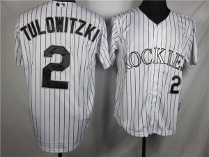 mlb colorado Rockies #2 y Tulowitzki white