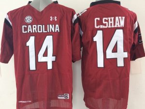 NCAA South Carolina Gamecock #14 C.shaw red Jerseys